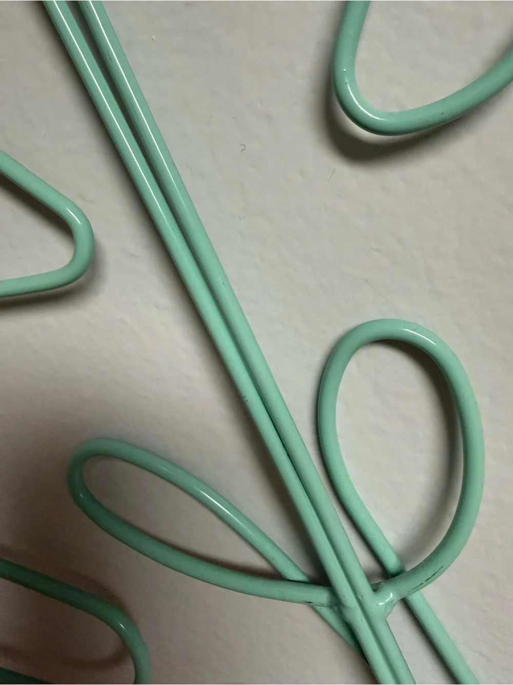 Mint Green Metal Monstera Leaf Wall Decor
